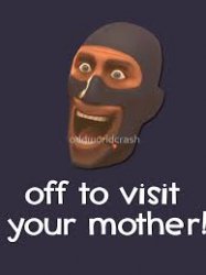 Well Off to visit your mother Meme Template