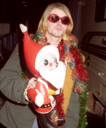 Kurt Cobain Santa Christmas Meme Template