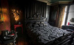 Victorian gothic revival themed hotel room Meme Template
