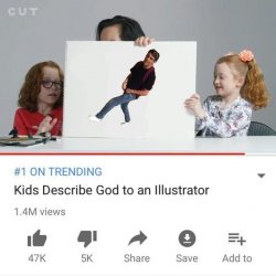 Kids describe God to an illustrator Meme Template