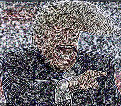 Deep Fried Donald Trump Meme Template