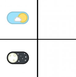 Light Mode & Dark Mode Meme Template