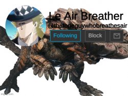 Thatoneguywhobreathesair's announcement template Meme Template