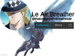 Thatoneguywhobreathesair's announcement template Meme Template