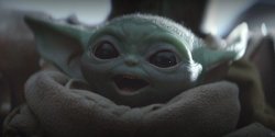 Baby Yoda Smiling Meme Template