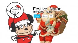 Festive_Name announcement template Meme Template