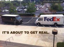 FedEx vs ups Meme Template