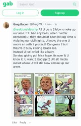 Gab Trump ineffective Meme Template