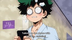 Deku Talking on the phone with a girl is amazing! Meme Template