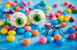 Spider Candy Eyeballs Meme Template