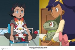 Pokemon Goh and Iris Meme Template
