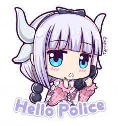 Kanna hello police Meme Template