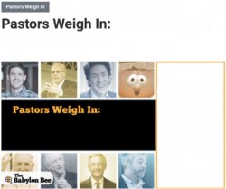 Pastors Weigh In Meme Template