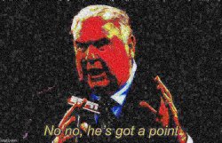 John Madden no no he's got a point deep-fried 1 Meme Template