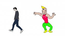 chad vs normie Meme Template