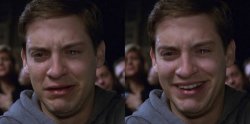 Toby Maguire Crying and Laughing Meme Template