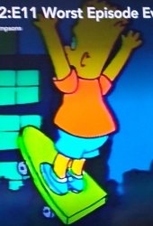 Bart flying on skateboard Meme Template