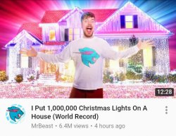 Mr Beast Christmas Lights Meme Template
