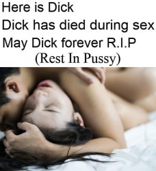 Dick R.I.P Rest In Pussy Meme Template