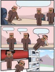Minecraft board room meeting Meme Template