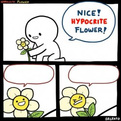 SrGrafo Hypocrite Flower Meme Template