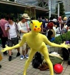 Pika man! Meme Template