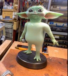 Naked grogu Meme Template