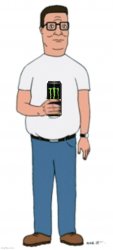 Hank Hill drinks monster Meme Template