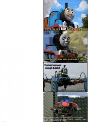 thomas bullshit stages Meme Template