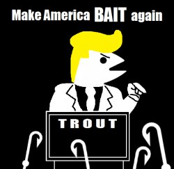 Trout make America bait again Meme Template