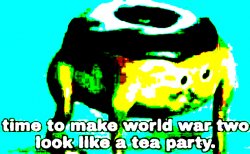 Deeply Deep fried Tea Party Meme Template