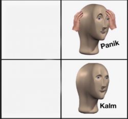 Panik Kalm Meme Template