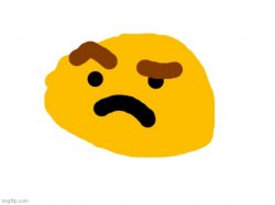 badly drawn suspicious emoji Meme Template