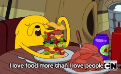 I love food more than I love people Meme Template