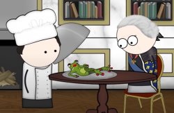 Chef showing Sexy Frog Meme Template