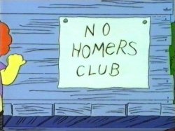 No Homers Club Meme Template