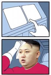 Kim Jong-Un buttons Meme Template