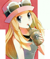 Serena drinking COFFEE! Meme Template