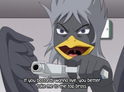 JoJo Anime Bird Gun Meme Template