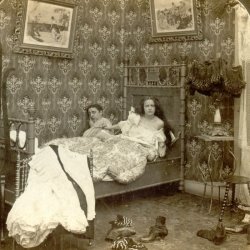Victorian bed scene Meme Template
