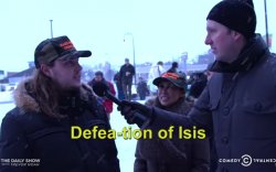 defeation of isis daily show trevor noah Meme Template