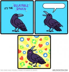 Relatable Raven Meme Template