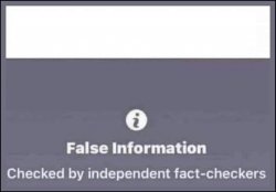 false information checked by independent fact-checkers Meme Template