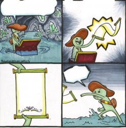 The scroll of truth blank Meme Template