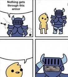 nothing gets through this armor Meme Template