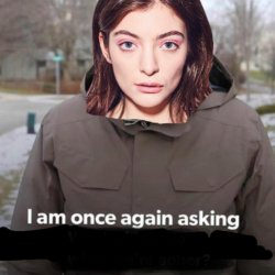 Lorde asks a question Meme Template