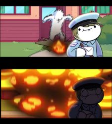 Odd1sout mailman thing Meme Template