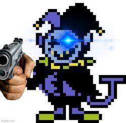 Jevil is pissed Meme Template