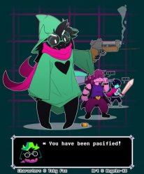 Ralsei you have been pacified Meme Template