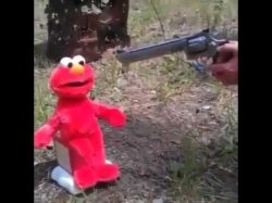 Elmo gets shot Meme Template